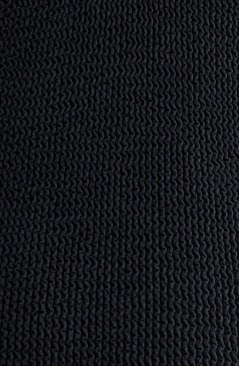 Hunza G Celine Seersucker One-Piece Swimsuit, Alternate, color, Black