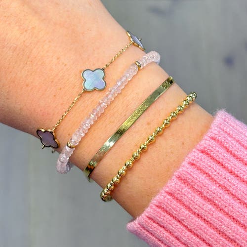 The Lovery Fine Jewelry Rose Quartz Bead Bracelet In Pink