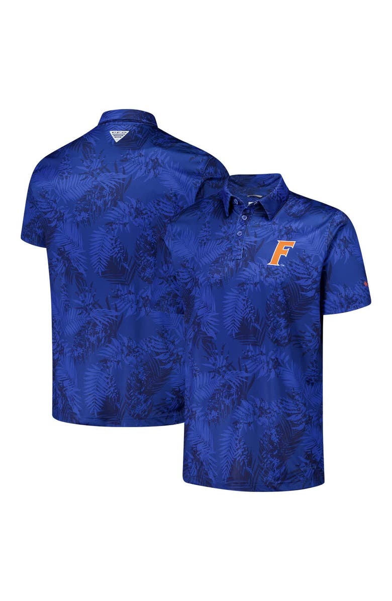 Columbia Men's Columbia Royal Florida Gators PFG Super Terminal Tackle<sup>™</sup> Omni-Shade<sup>™</sup> Bangalows Polo, Alternate, color, Royal