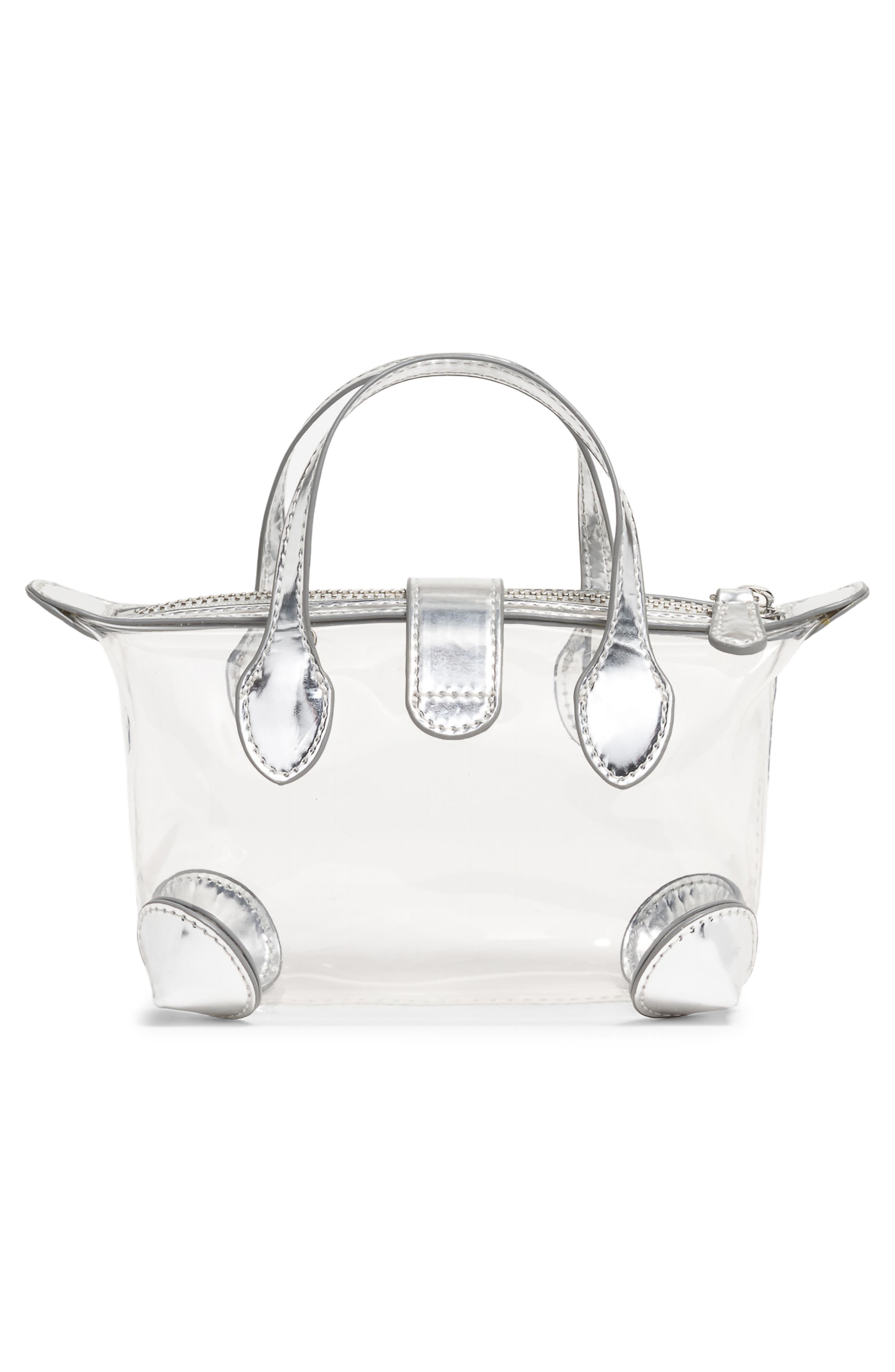 Stoney Clover Lane Clear Crossbody Bag, Alternate, color, Silver Metallic