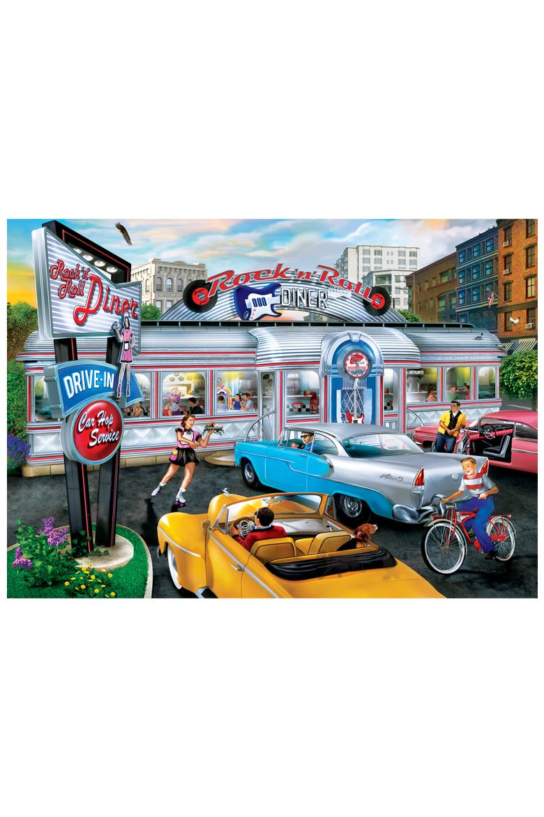 Rock & Rolla Diner 500 Piece Puzzle, Alternate, color, Multicolor