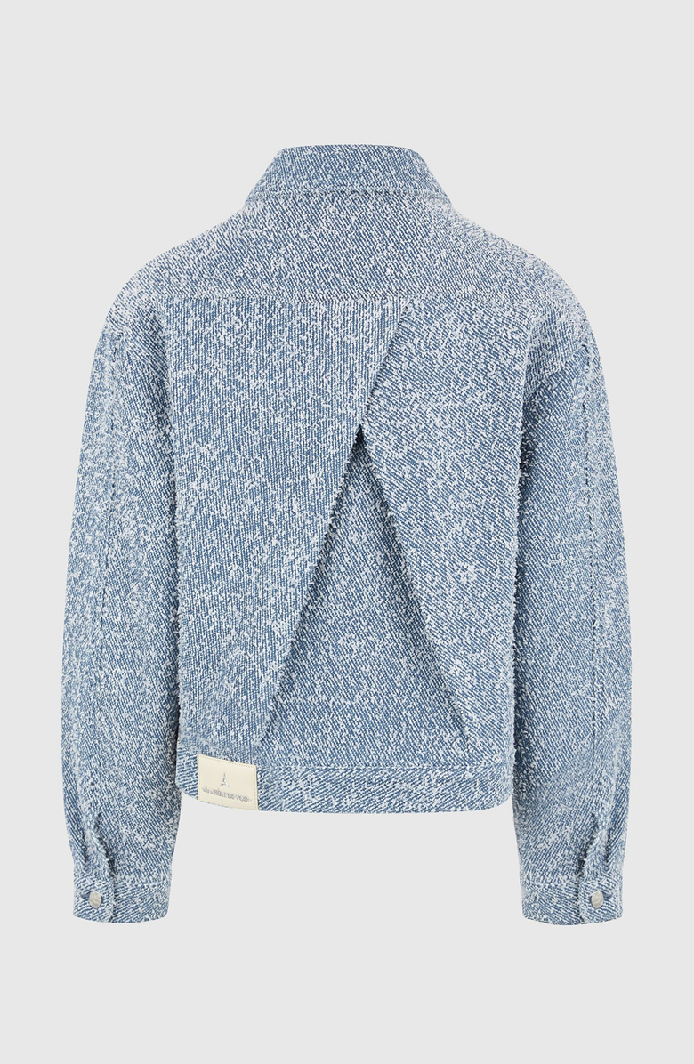 Manière De Voir Damien Boucle Jacket with Back Pleat, Alternate, color, Blue