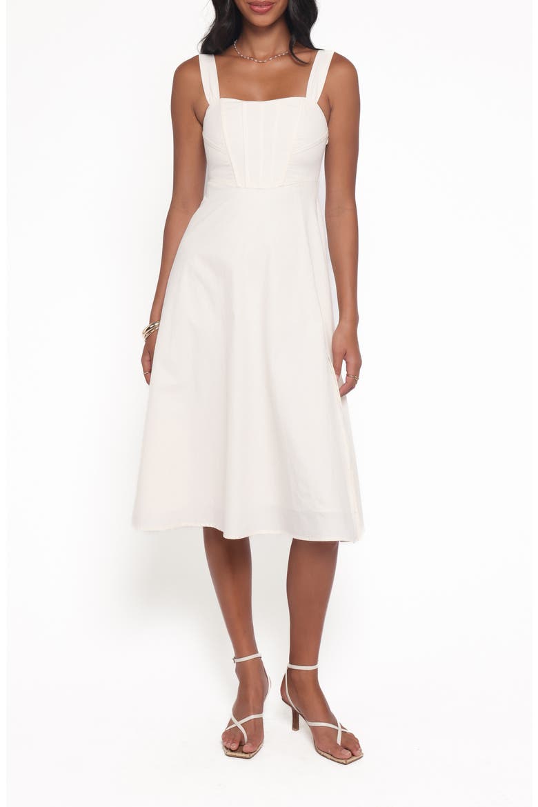 Cosima Midi Dress, Main, color, CREAM