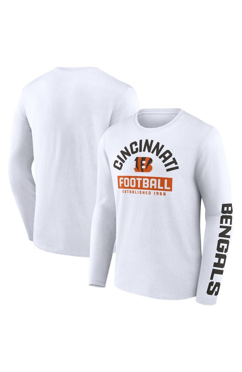 FANATICS Men's Fanatics Branded White Cincinnati Bengals Long Sleeve T-Shirt, Alternate, color, 