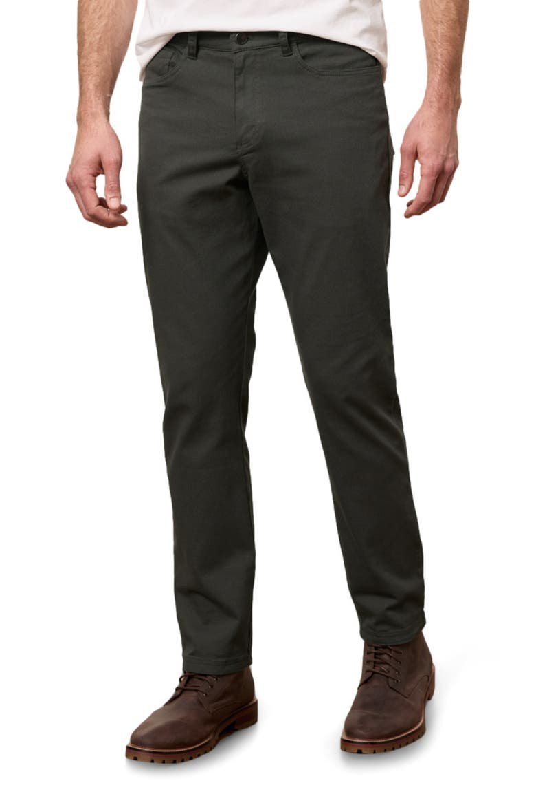 Organic Cotton Stretch Twill 5-Pocket Pant, Alternate, color, Oak