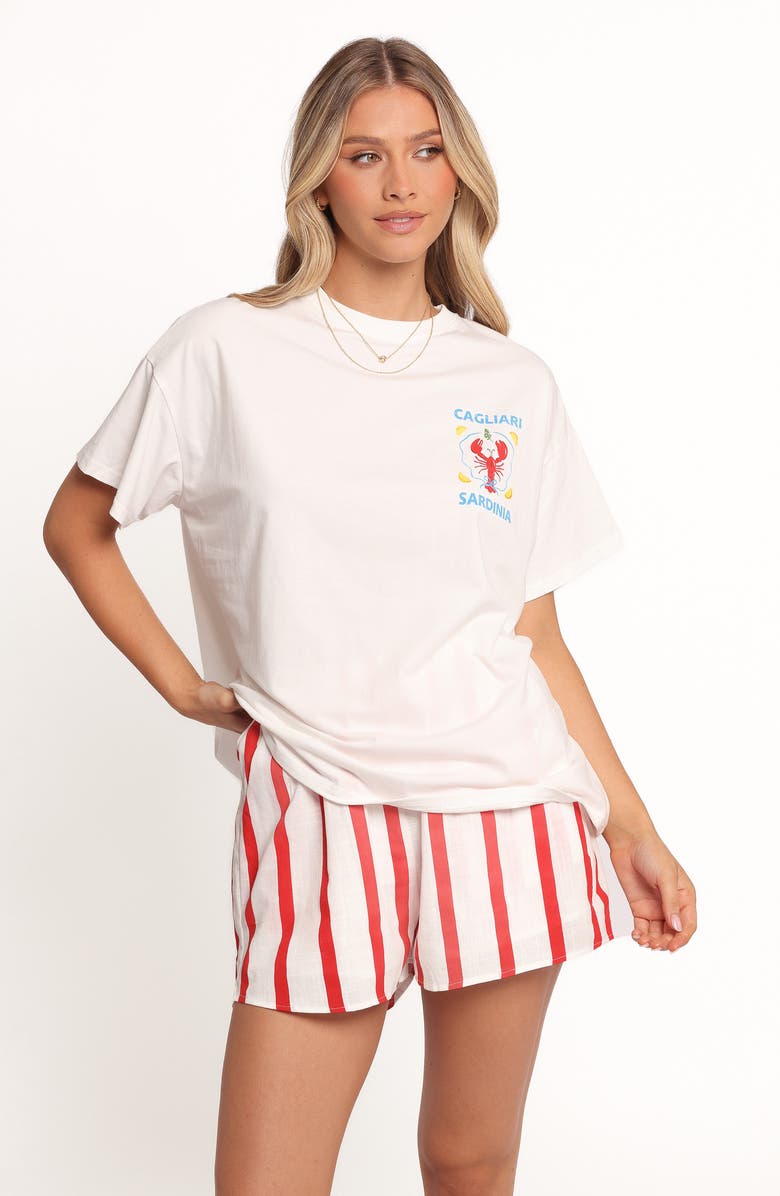 Petal & Pup Cagliari Cotton T-Shirt & Shorts Set, Alternate, color, Sardinia