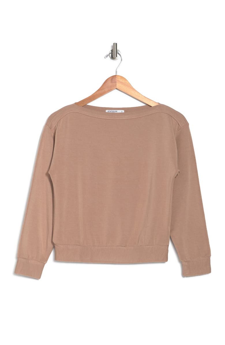 Stateside Fleece Boat Neck Top | Nordstromrack