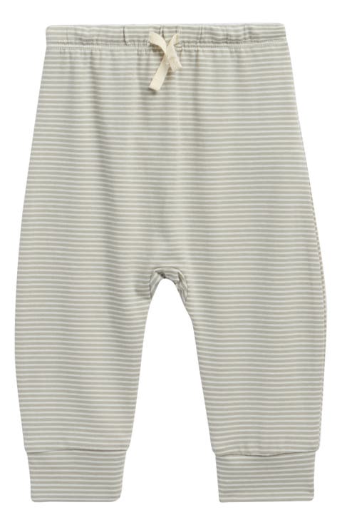 Kids' Stripe Drawstring Brushed Jersey Pants (Baby & Toddler)