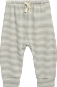 QUINCY MAE Kids' Stripe Drawstring Brushed Jersey Pants