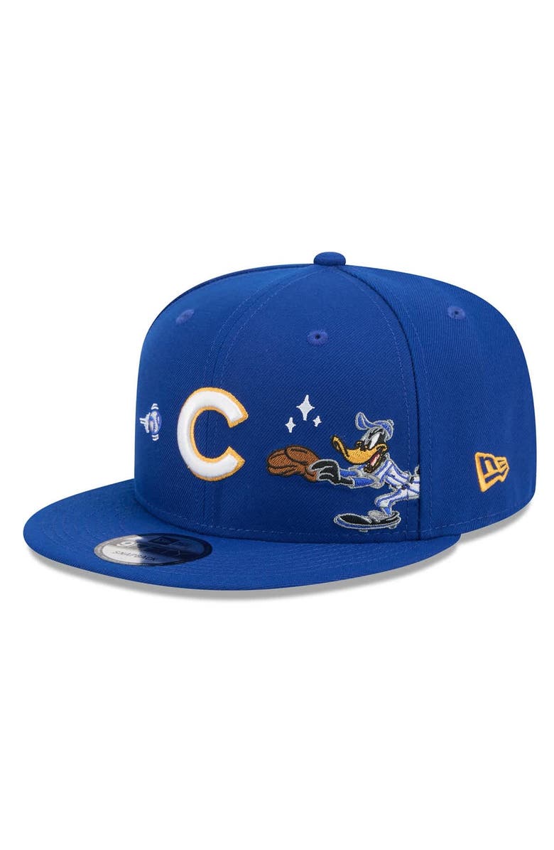 New Era Men's New Era Royal Chicago Cubs Looney Tunes Daffy Duck 9FIFTY Snapback Hat, Alternate, color, Royal