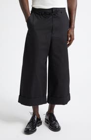 Jacquemus Le Pantalon Marin Belted Cotton Poplin Wide Leg Pants