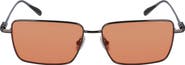 FERRAGAMO Gancini Evolution 57mm Rectangular Sunglasses