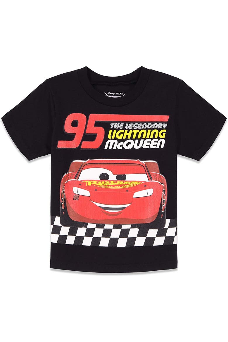 Cars 3-pack T-shirts, Alternate, color, Black Red Grey McQueen