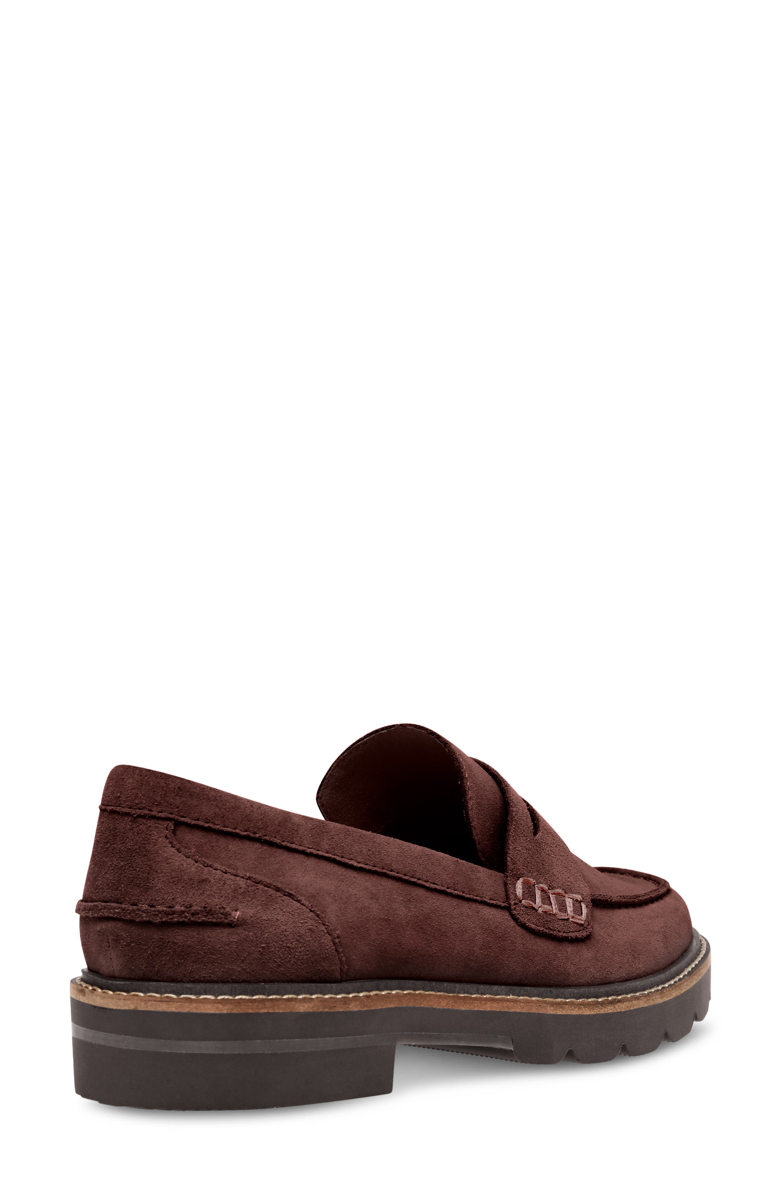 Emmylou Penny Loafer, Alternate, color, DK BROWN