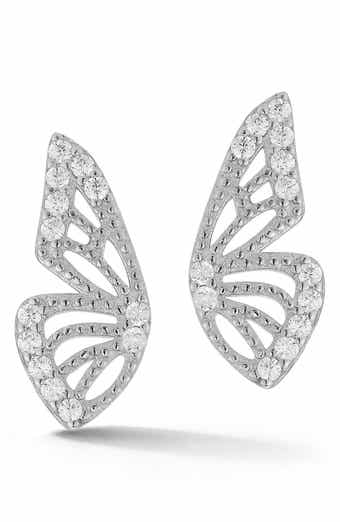 Butterfly Wing Stud Earrings
