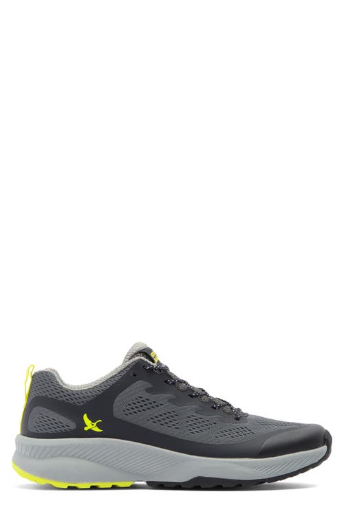 Eddie Bauer Primal Trail Sneaker In Grey/charcoal/lime