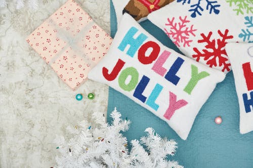 C & F Home C&f Home Holly Jolly Hooked Throw Pillow, 14" X 22" In Multi