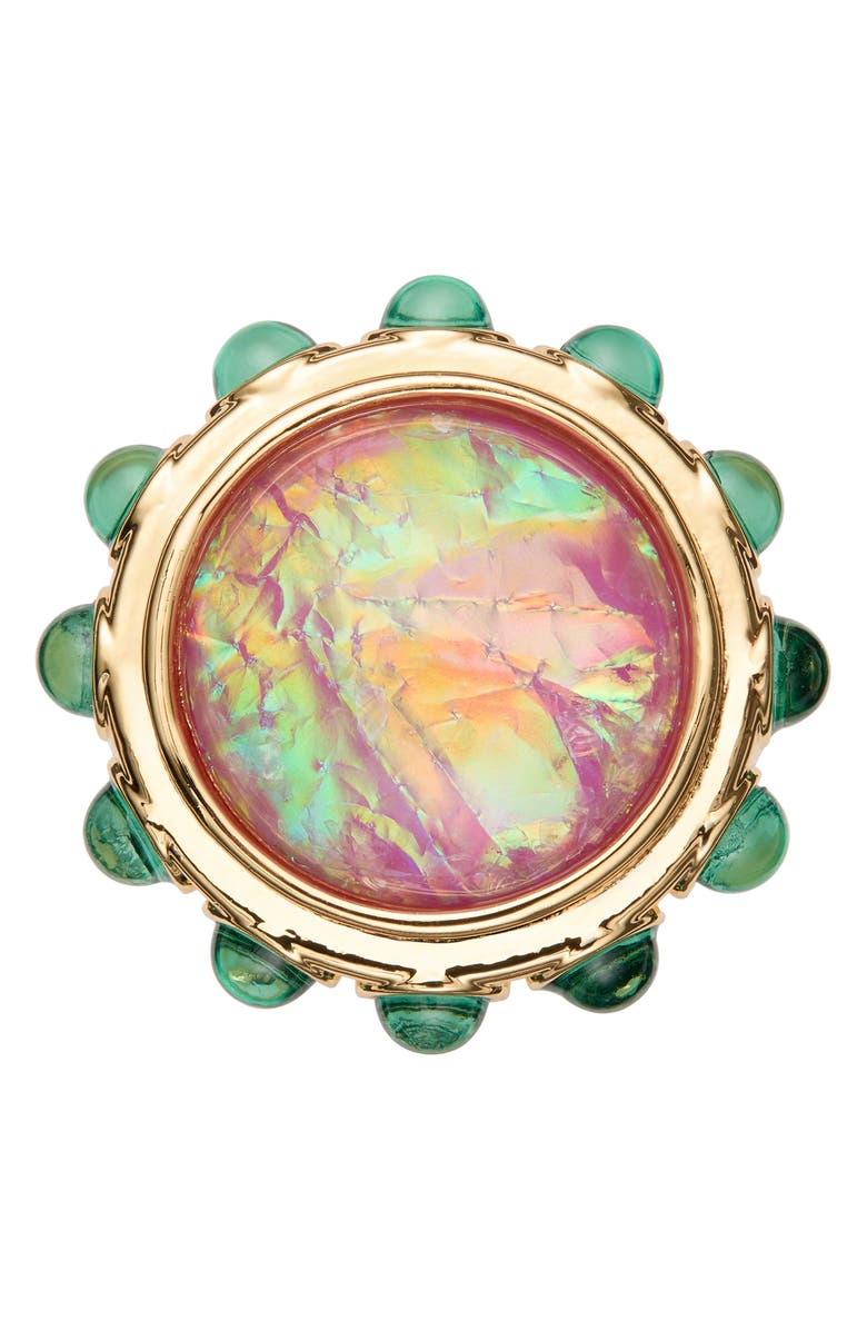 Kurt Geiger London Round Cocktail Ring, Alternate, color, Pink