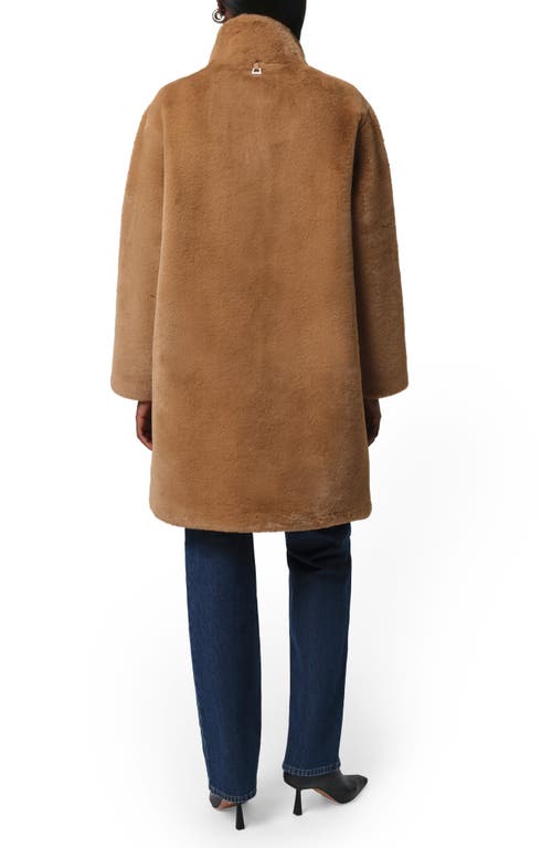 Apparis Blair Pluche™ Faux Fur Coat In Brown
