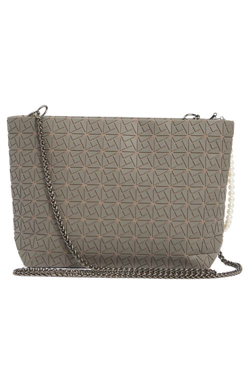 Patrizia Luca Box Pattern Clutch In Gray