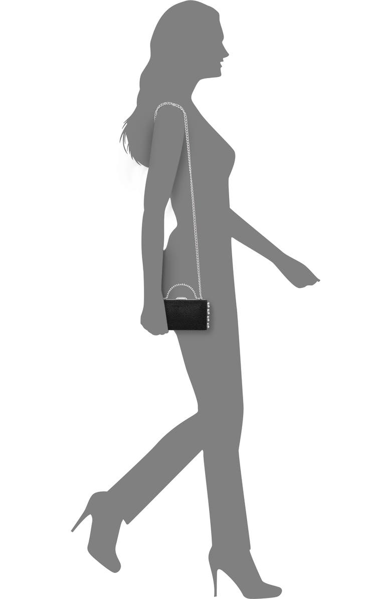 Nina Faux Pearl Dangle Minaudiere, Alternate, color,