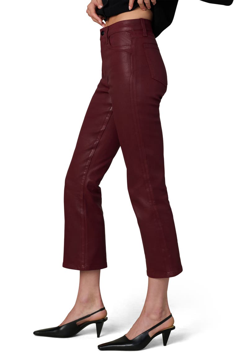The Callie Coated High Waist Ankle Bootcut Jeans, Alternate, color, SYRAH