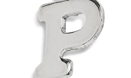 Nashelle Initial Charm In Sterling Silver - P