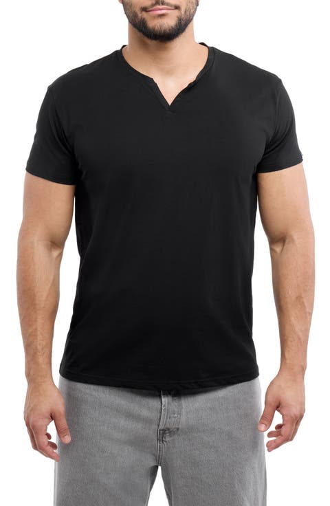 Split Neck T-Shirt