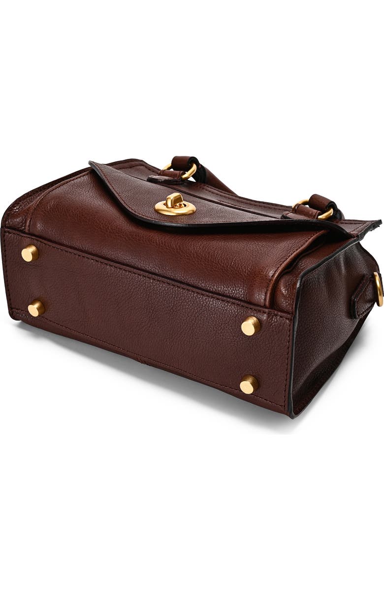 OLD TREND Lockwood Genuine Leather Compact Structured Satchel, Alternate, color, Brown