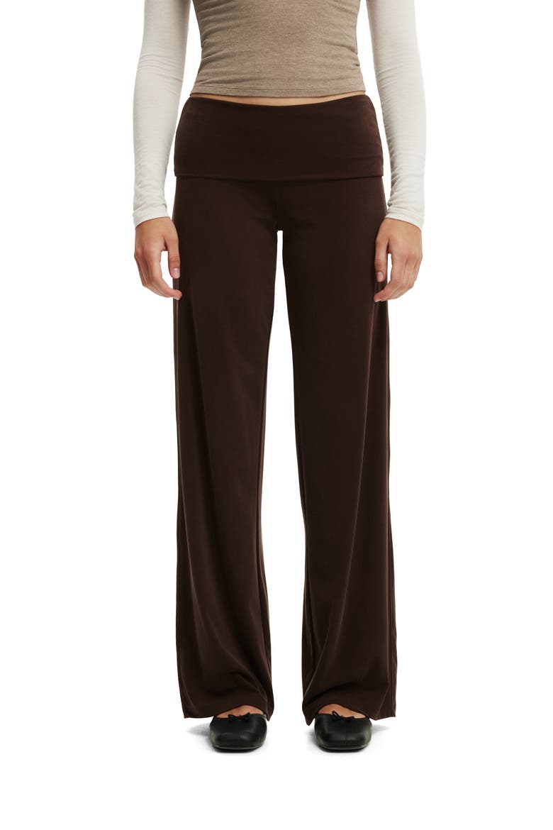 Women's Honey Fold Over Pant, Alternate, color, Dark Oak