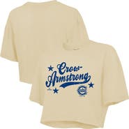 Majestic Threads Women's Majestic Threads Pete Crow-Armstrong Cream Chicago Cubs Boxy Crop Top