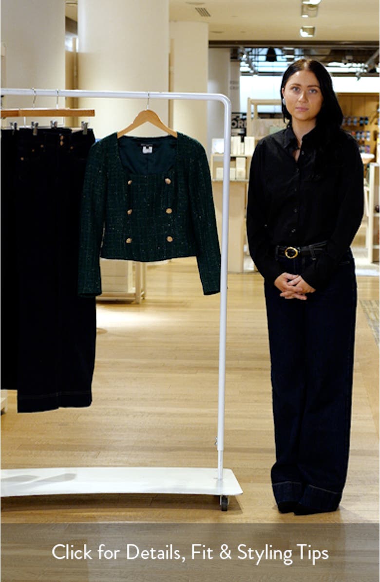 Shante Shimmer Tweed Top, sales video thumbnail