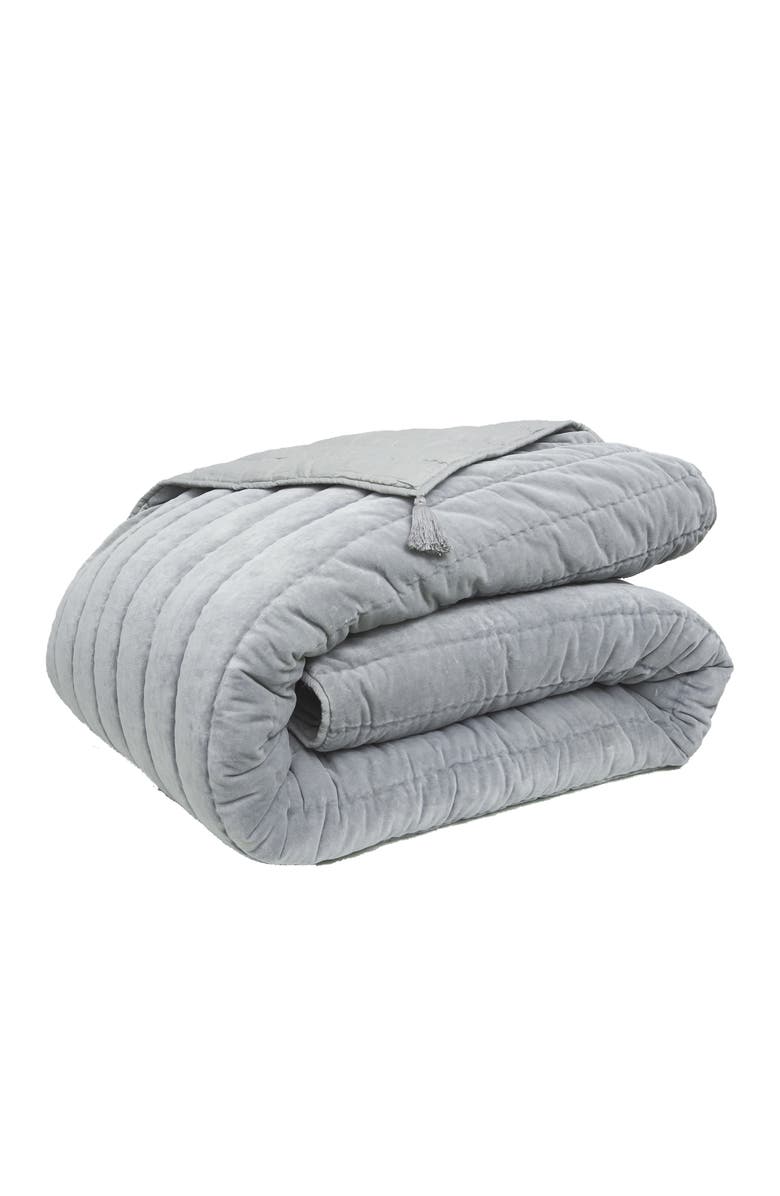 carol & frank River Boulder Personal Comforter, Main, color, Gray