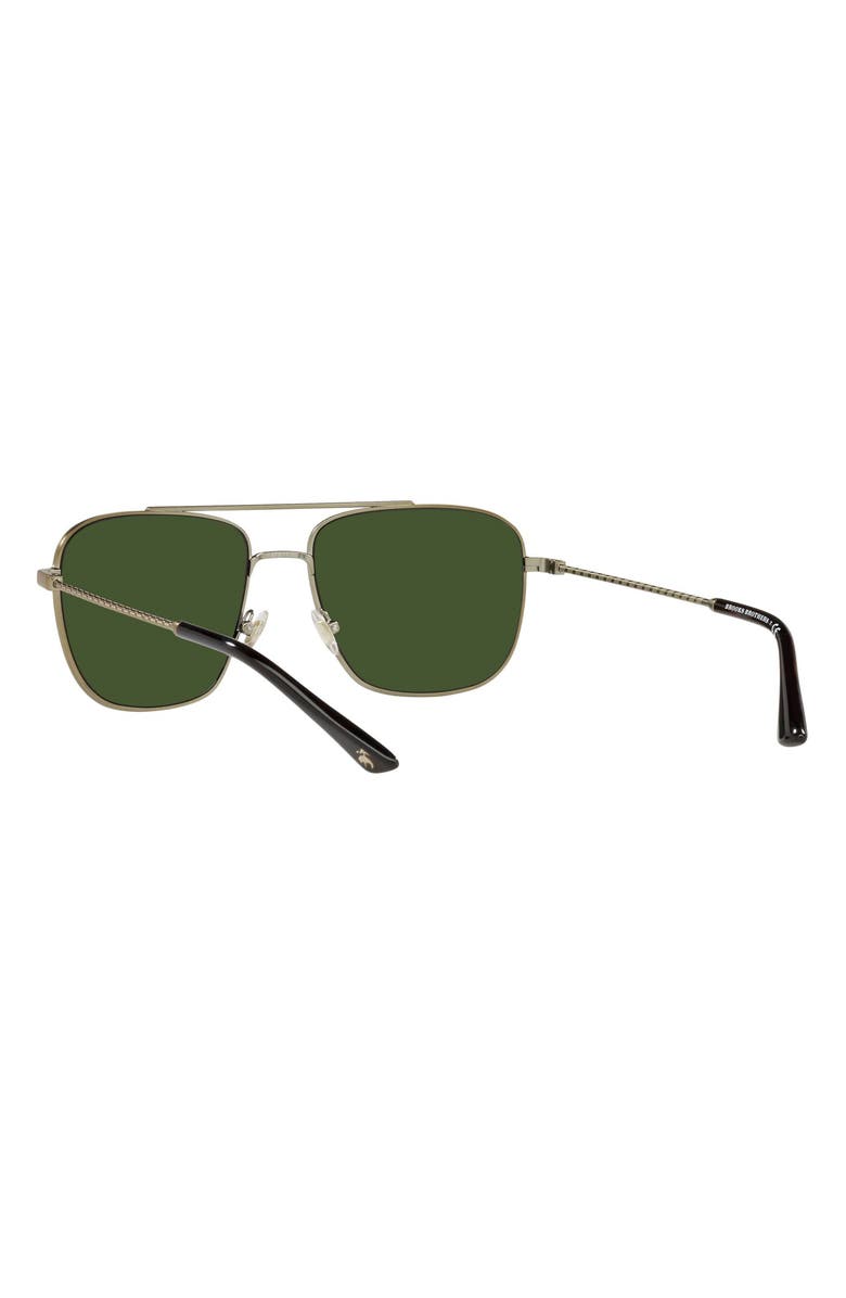 Brooks Brothers 57mm Square Sunglasses, Alternate, color,