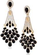 JARDIN Crystal Statement Drop Earrings