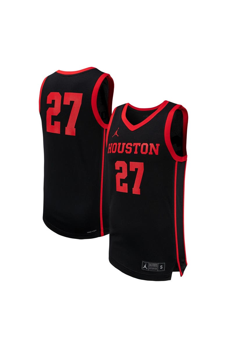 Jordan Brand Men's Jordan Brand #27 Black Houston Cougars Replica Basketball Jersey, Main, color, 