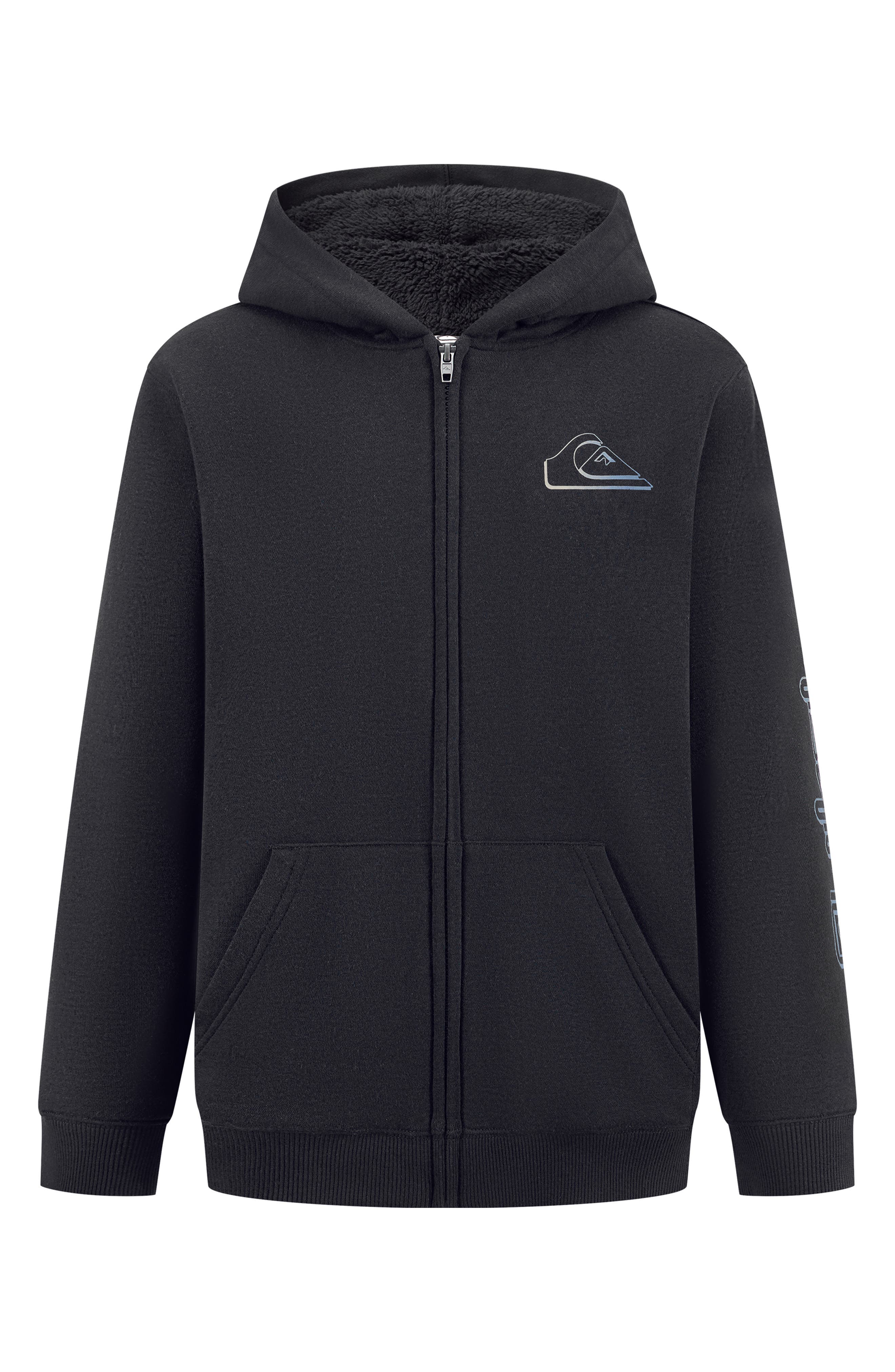 Quiksilver Kids' High Pile Fleece Lined Full Zip Hoodie