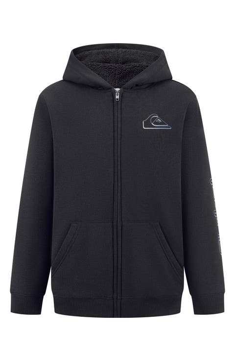 Kids' High Pile Fleece Lined Full Zip Hoodie (Big Kid)