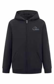 Quiksilver Kids' High Pile Fleece Lined Full Zip Hoodie