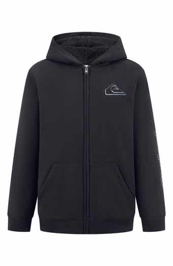 Quiksilver Kids' High Pile Fleece Lined Full Zip Hoodie