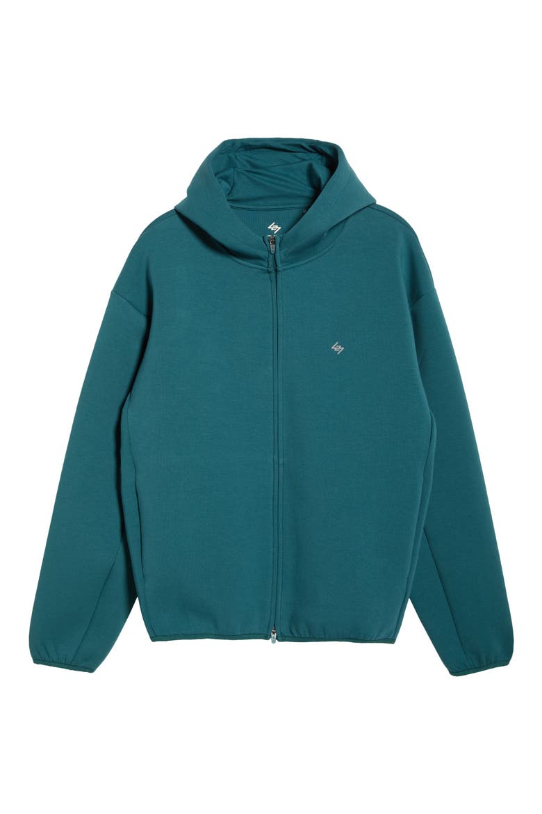 Numbers Zip Hoodie, Alternate, color, TEAL