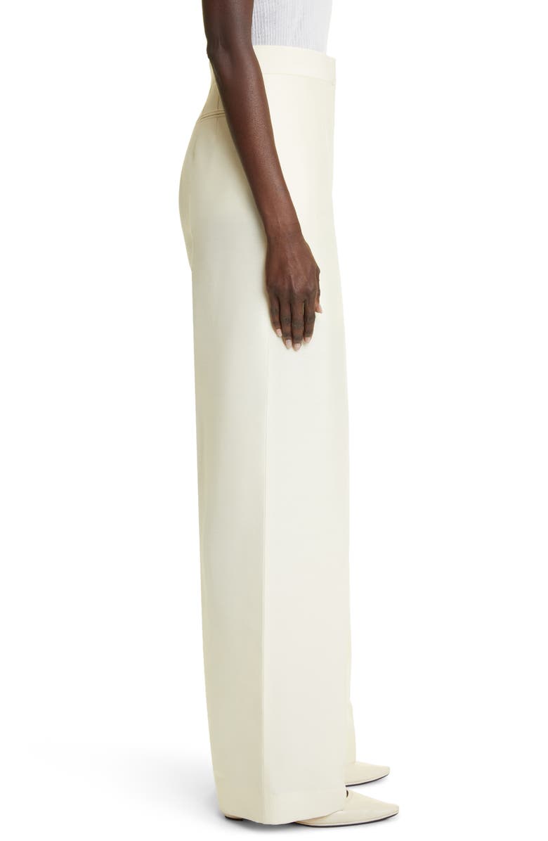 The Row Gordon Straight Leg Wool & Silk Trousers, Alternate, color,
