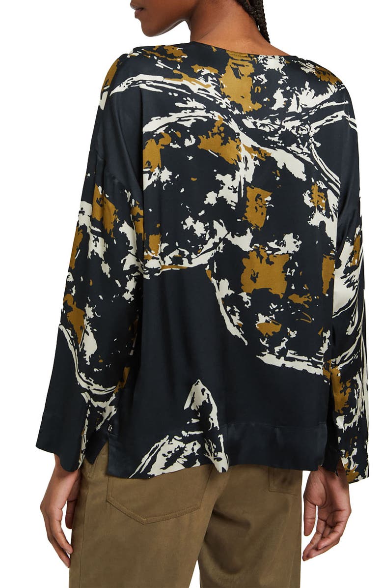 ottod'Ame Viscose Fluid Blouse, Alternate, color, Black