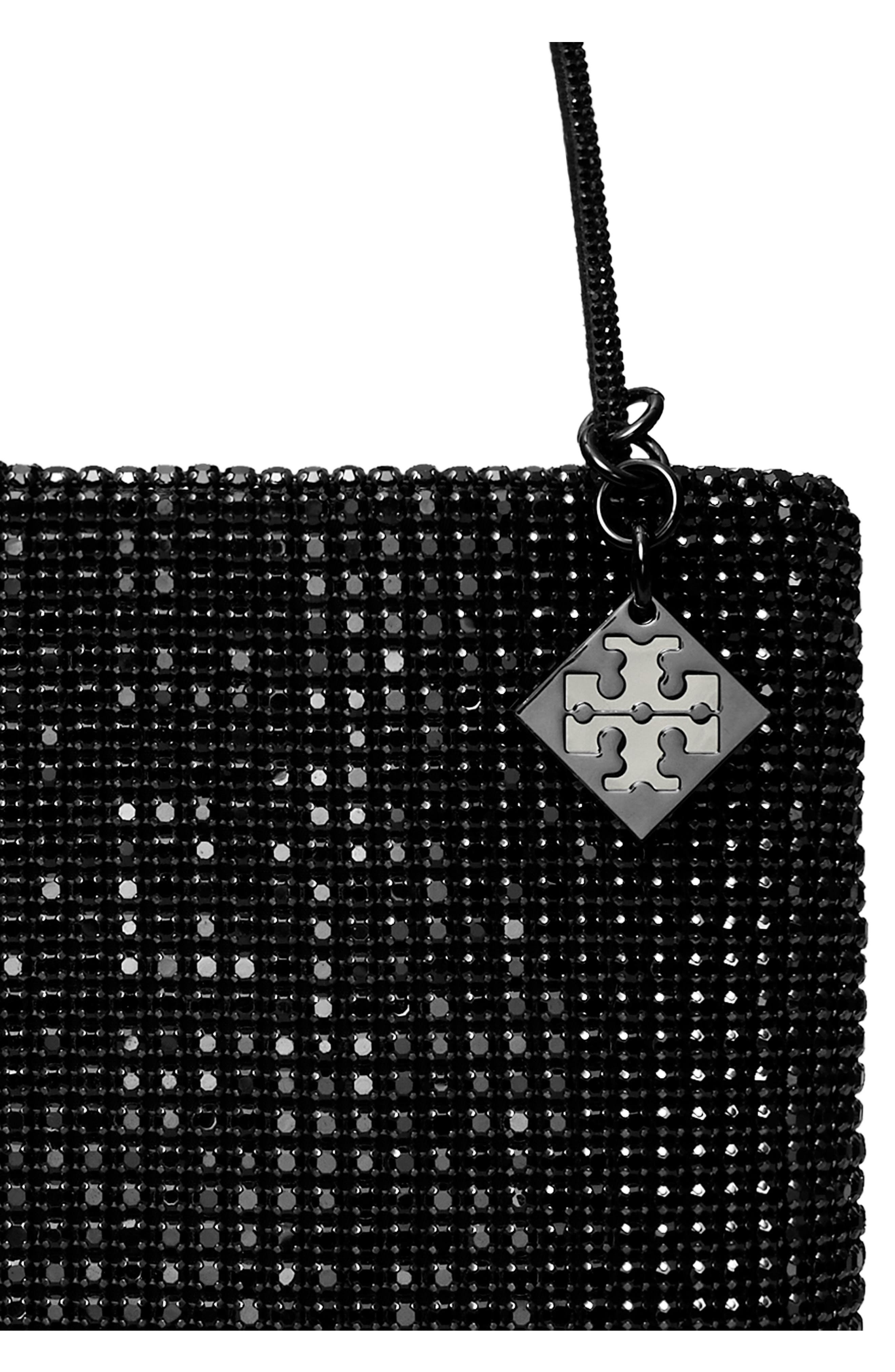 Tory Burch Key Item Crystal Embellished Top Handle Bag, Alternate, color, 