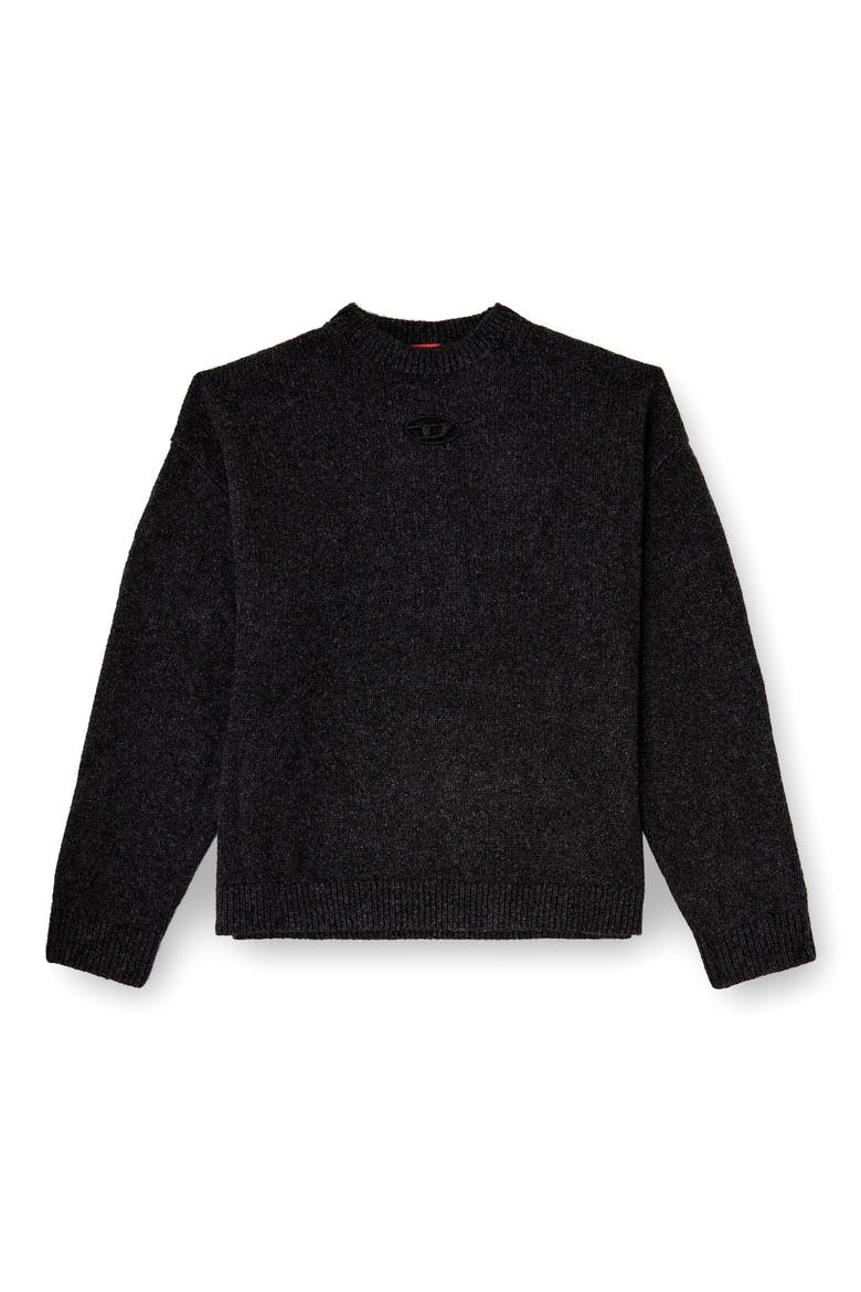 K-Areeso Wool Blend Sweater, Alternate, color, DARK GREY MELANGE