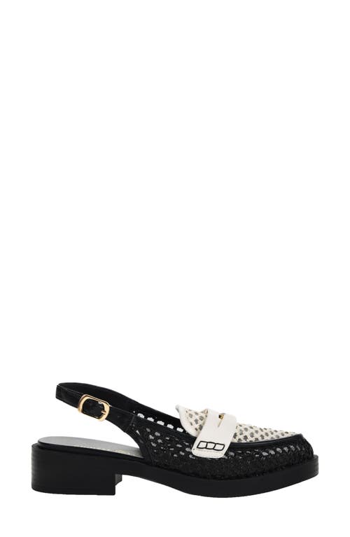Chinese Laundry Paiinted Slingback Loafer In Cream/black