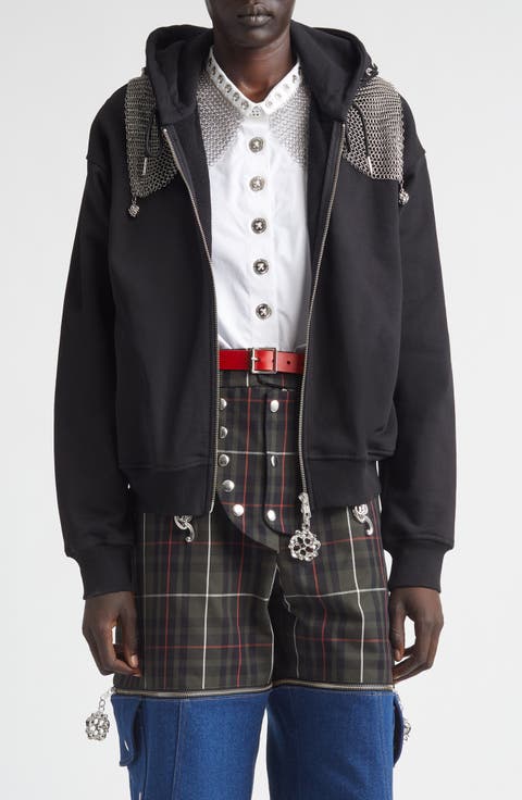 Titan Chain Mail Full Zip Fleece Hoodie