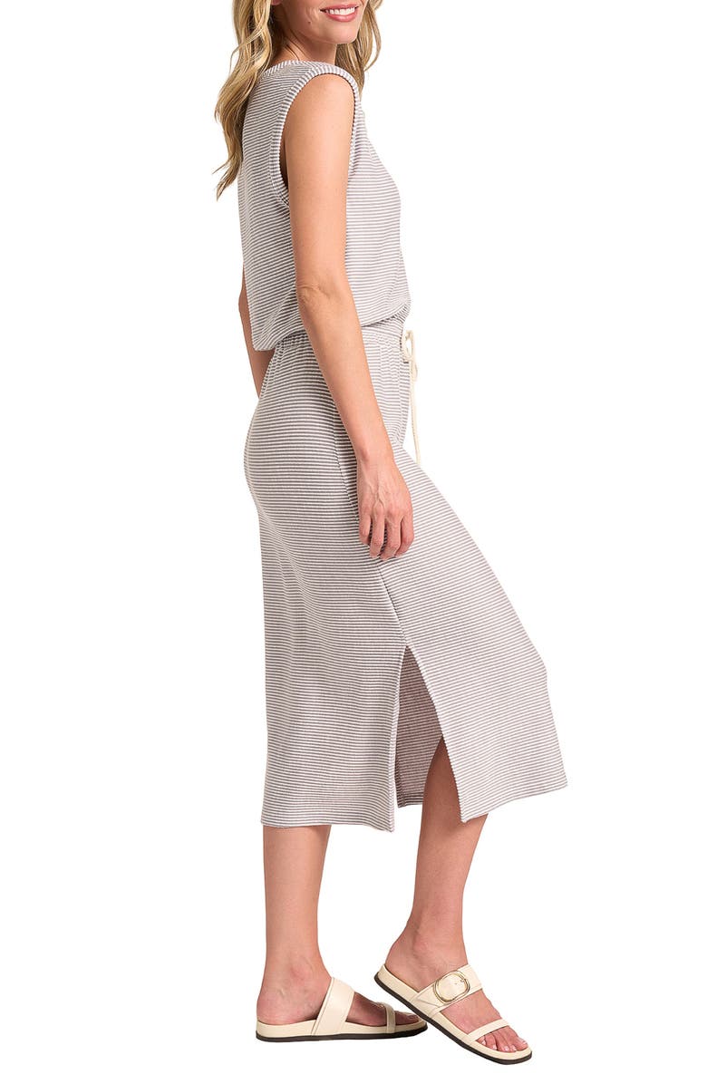matty m. Darby Midi Dress, Alternate, color, Grey/ Ivory