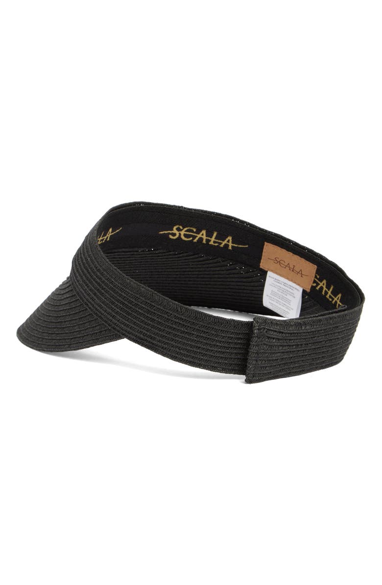 Scala Paper Braided Visor, Alternate, color,