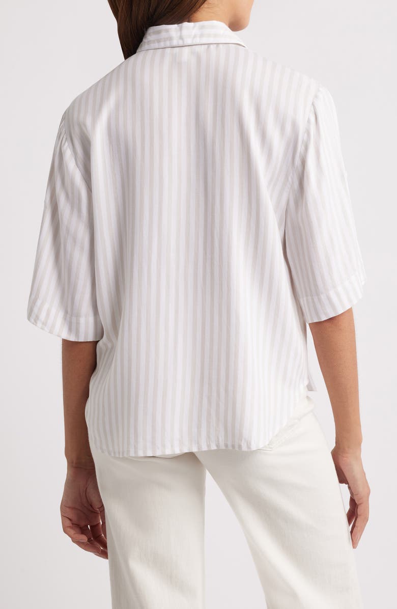 beachlunchlounge Murphy Stripe Button-Up Shirt, Alternate, color, 